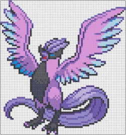 Galarian Articuno - articuno,pokemon,character,gaming,bird,winged,purple,pink,black