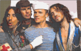 Red Hot Chili Peppers - red hot chili peppers,rhcp,band,music,blue,tan