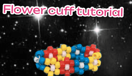 Flower cuff. Tutorial.