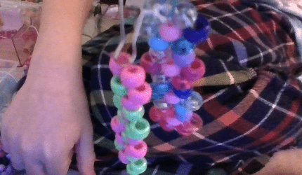 flower key chain