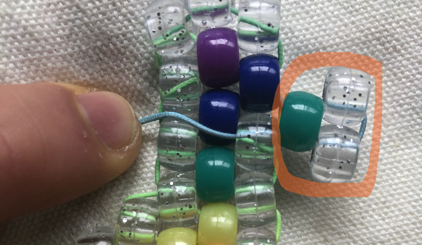 How to do a peyote stitch increase! Tutorial Image