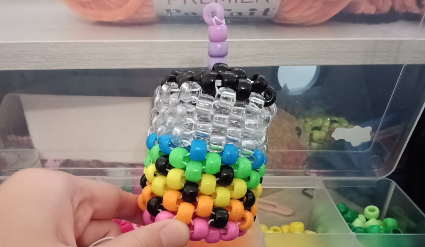 How to make a kandi boba tea!! ^⁠_⁠_⁠_⁠_⁠_⁠_⁠_^ Tutorial Image