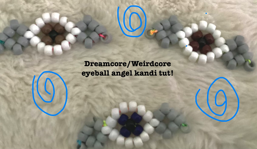 How to make a dreamcore/Weirdcore eye angel charm Tutorial Image