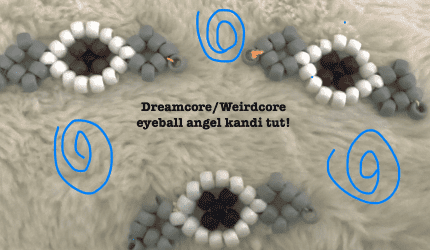 How to make a dreamcore/Weirdcore eye angel charm