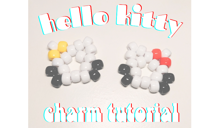 How to Make a Hello Kitty Charm Tutorial Image
