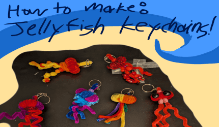 How to make a jellyfish keychain with pipecleaners