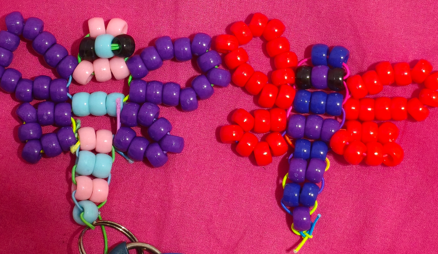How to make a kandi butterfly charm! Tutorial Image