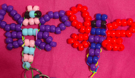 How to make a kandi butterfly charm!