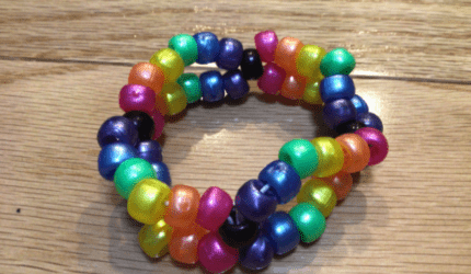 How to make a Kandi double single