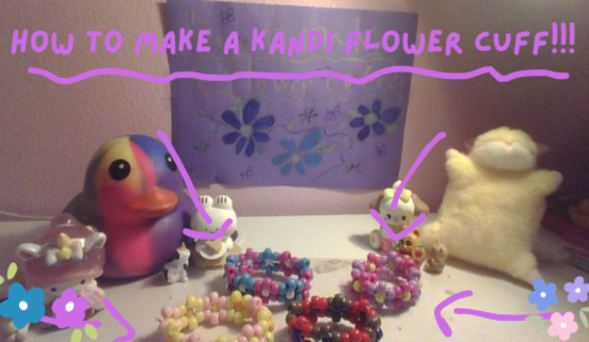How to make a kandi flower cuff!!!!!!! :3 Tutorial Image