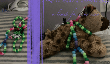 How to make a Kandi harness with a leash