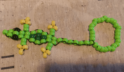 How to make a kandi lizard!! XD