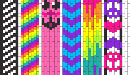 How to make a Kandi tie (ladder stitch)