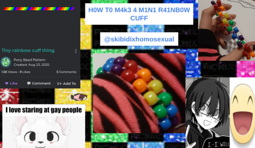 How to make a mini rainbow cuff !!NOT CLICKBAIT!! Tutorial Image