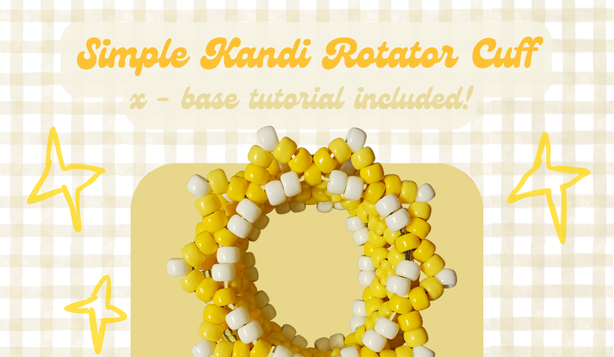 How To Make A Simple Kandi Rotator Cuff Tutorial Image