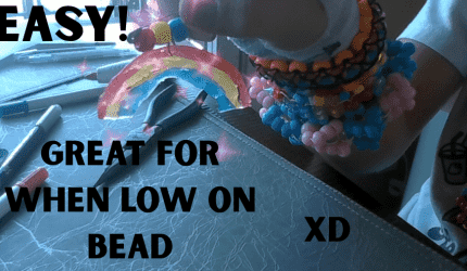 How to make a small easy Kandi keychain!
