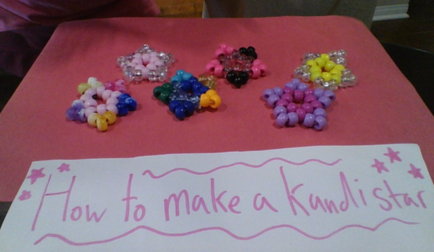 How to make kandi star!!!!!!! Tutorial Image