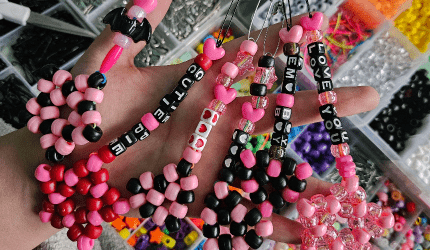 safety pin dangle keychains